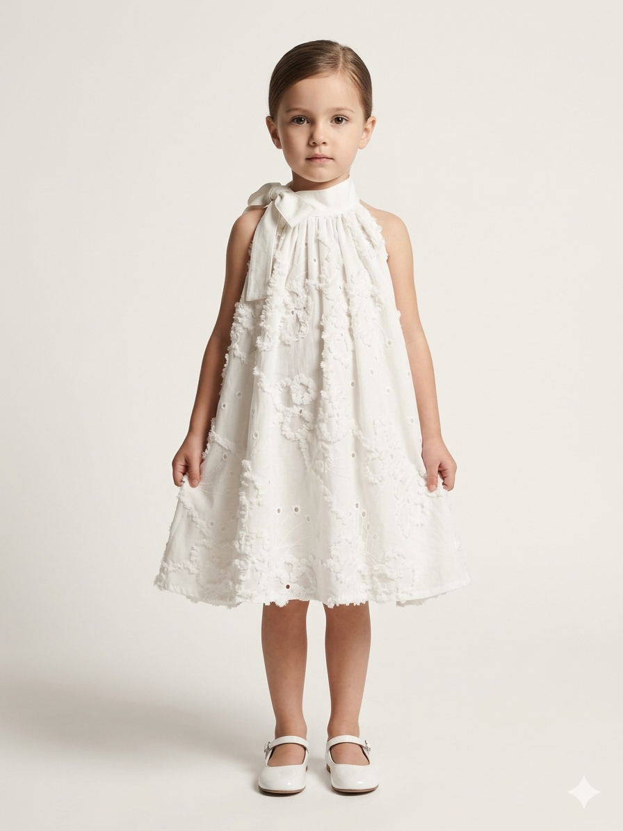 The Limited Edition "Ethereal Cloud" Halter Dress