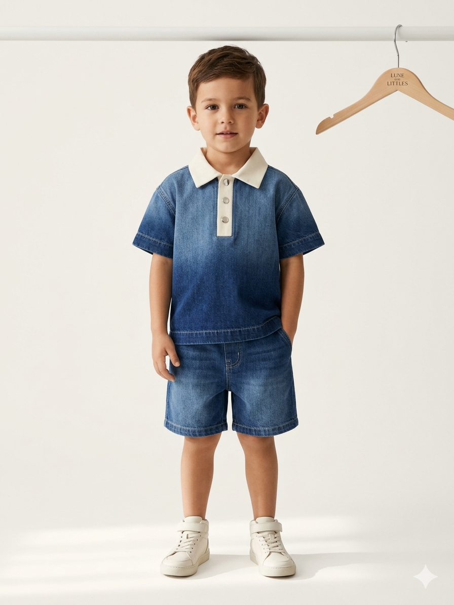 The Signature Indigo Denim Polo